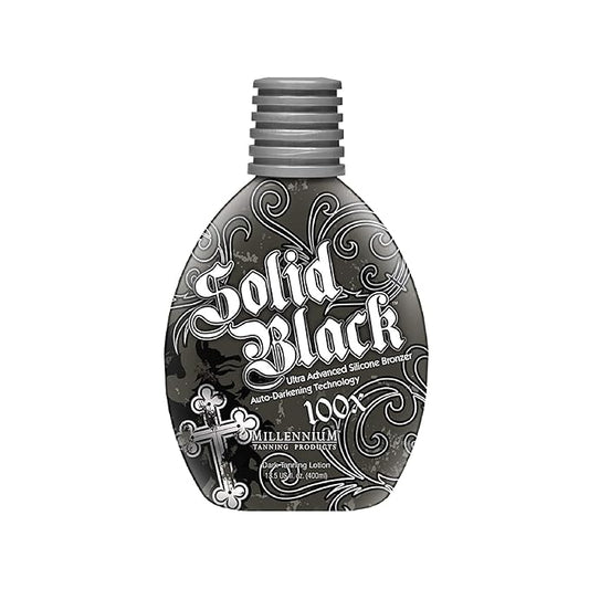 Millennium Tanning Solid Black 100X Indoor Tanning Lotion for Tanning Beds (13.5 Fluid Ounces)