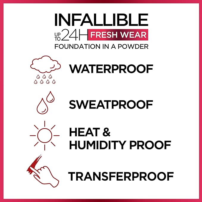 L'Oreal Paris Makeup Infallible Fresh Wear Foundation in Beige, . 0.31 oz