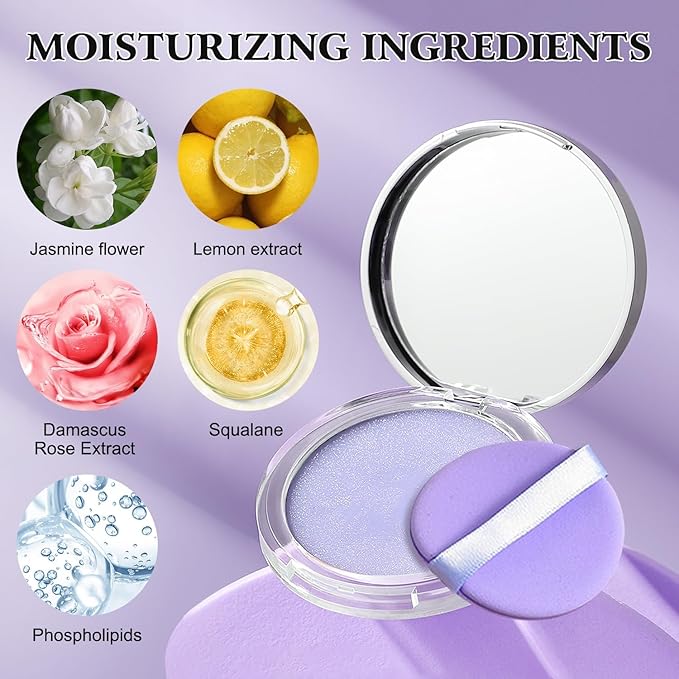 Chillab Lavender Matte Powder, Gel-like Formula Oil-Control Primer Oil Control