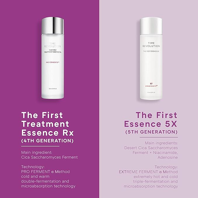MISSHA Time Revolution The First Essence 5X (5th Gen) 5.07 Fl oz/ 150ml, Korean Face Essence, Facial Toner, Glass Skin, Hydrating Firming pH Balancing Toner for All Skin Types