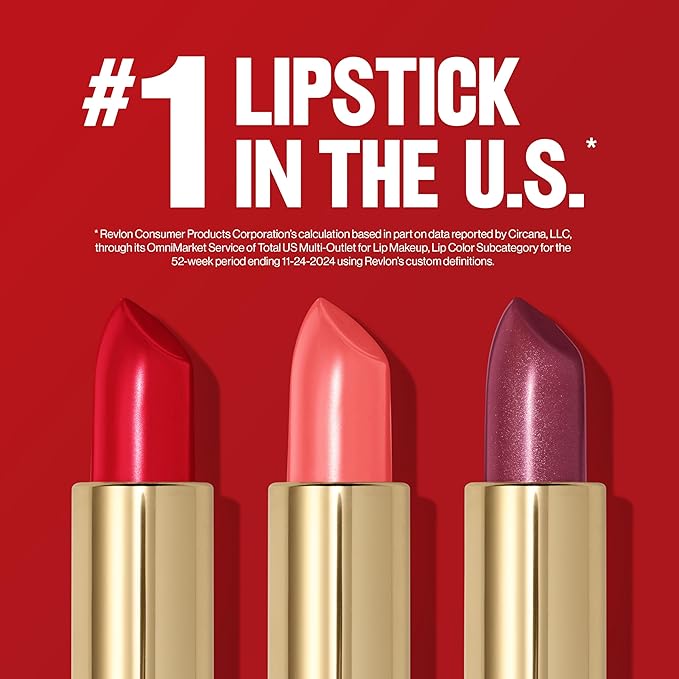 Revlon Super Lustrous Lipstick, Creamy Formula For Soft, Fuller-Looking Lips, Moisturized Feel, 809 Wild Saffron, 0.15 oz