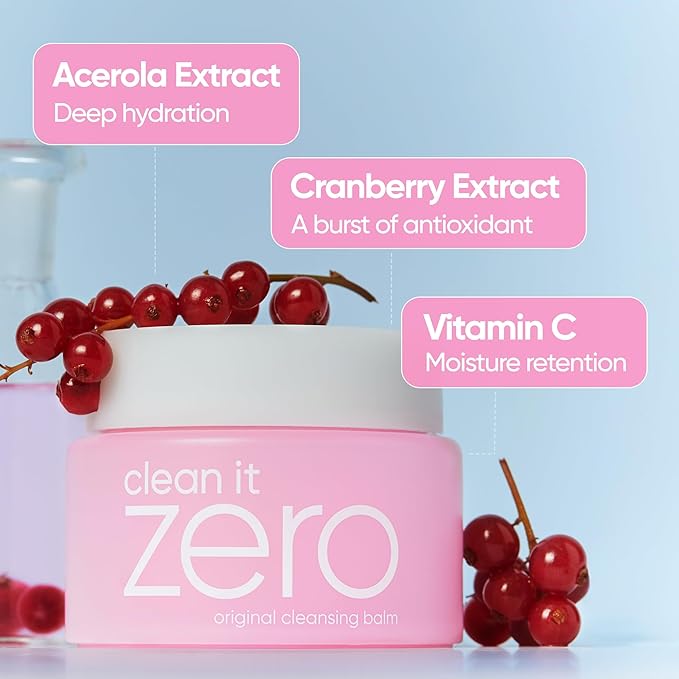 BANILA CO Clean it Zero Original Cleansing Balm Big Size | Korean Makeup Remover, Cleansing Oil, Facial Cleanser for All Skin Types | Vegan | Made with Acerola Berry & Vitamin C (50ml / 1.69 fl.oz)