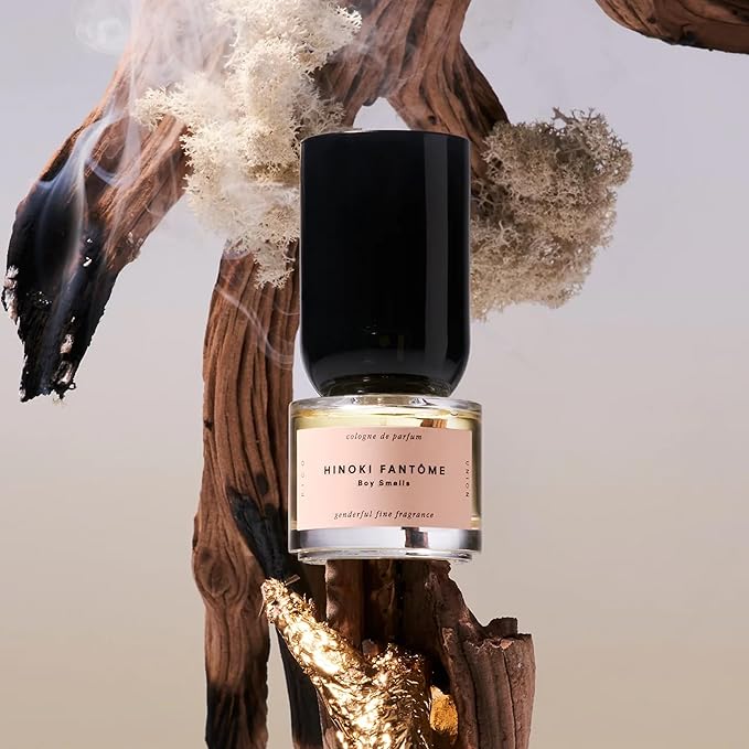 Boy Smells Hinoki Fantôme Eau De Parfum for Men and Women, Genderful Fine Fragrance, Vegan Perfume, Scent Notes of Tobacco, Oakmoss & Leather, 2.2 oz