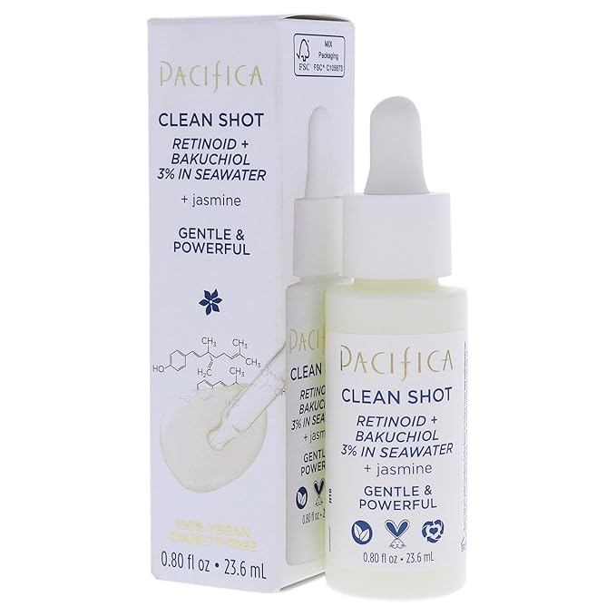 Pacifica Clean Shot Retinoid and Bakuchiol 3 Percent 0.8 oz