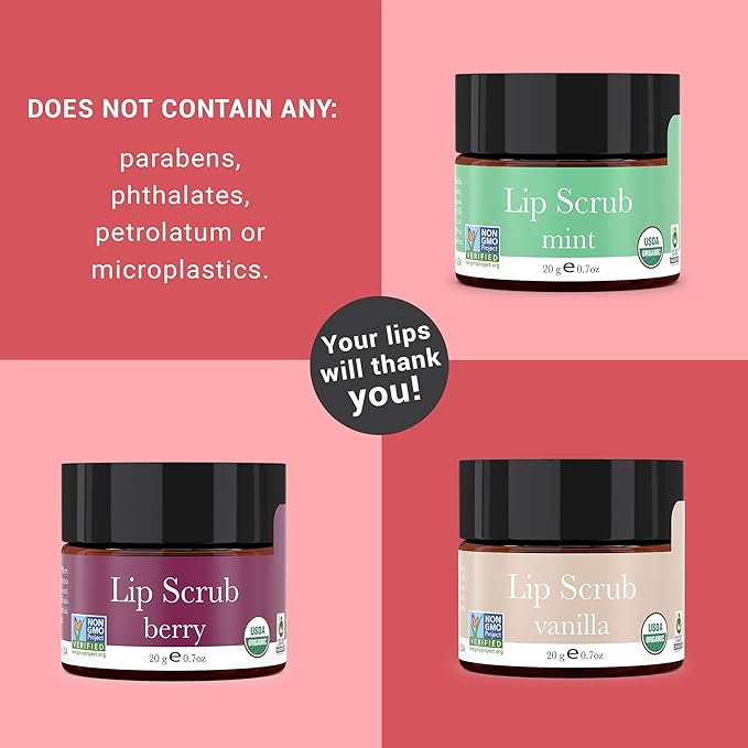 Organic Lip Scrub Berry - USA