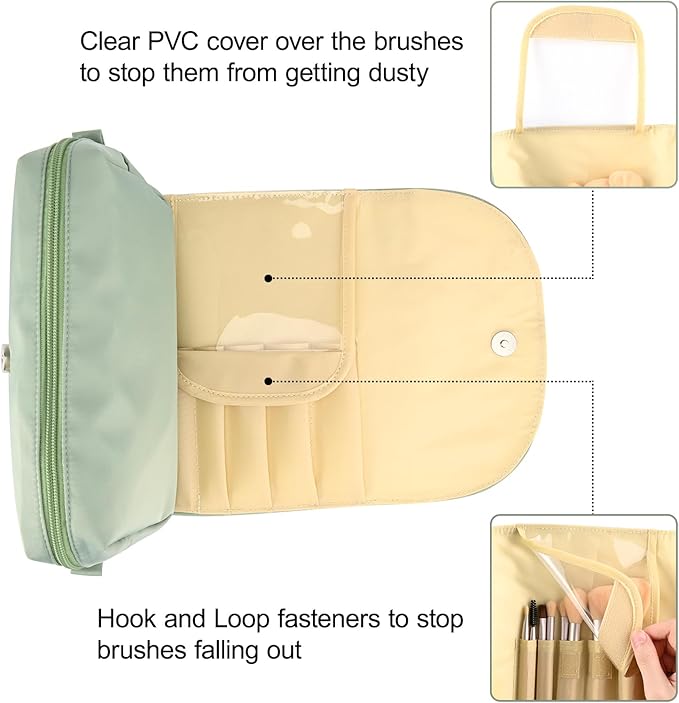Ofak travel makeup bag with