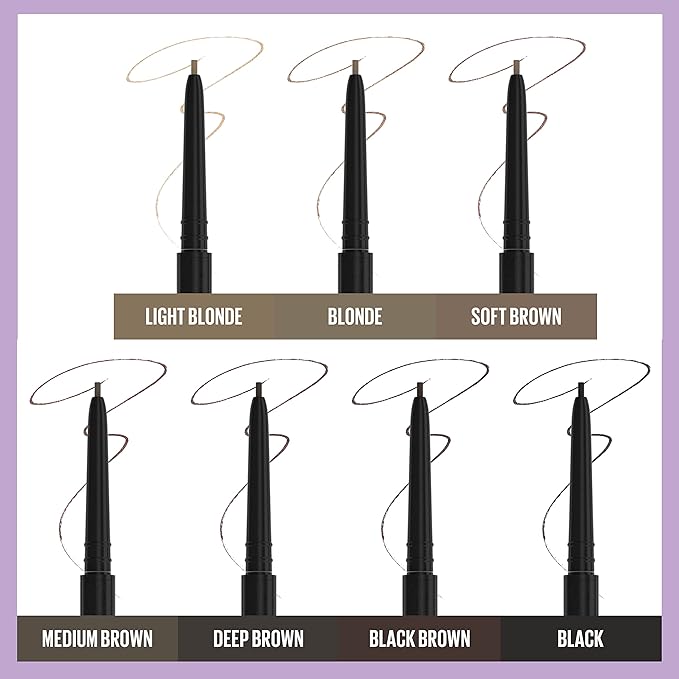 Maybelline Brow Ultra Slim Defining Eyebrow Makeup Mechanical Pencil With 1.55 MM Tip And Blending Spoolie For Precisely Defined Eyebrows, Light Blonde, 0.003 oz.