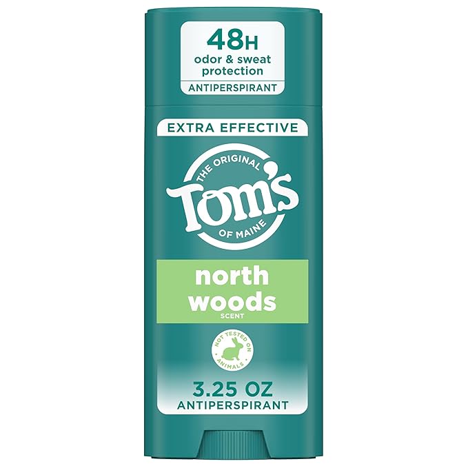 Tom’s of Maine North Woods Antiperspirant for Men and Women, With Recycled Aluminum, 3.25 oz