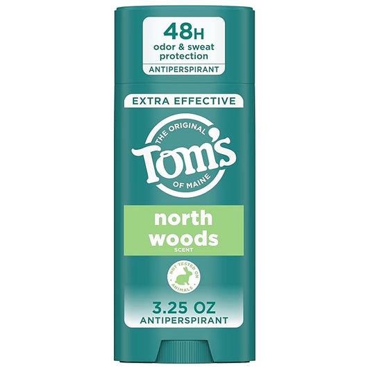 Tom’s of Maine North Woods Antiperspirant for Men and Women, With Recycled Aluminum, 3.25 oz