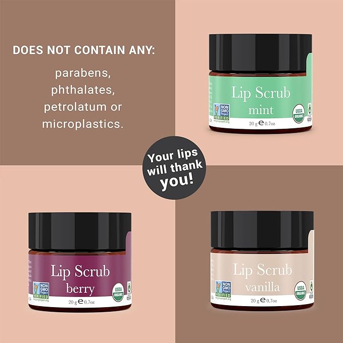 Organic Lip Scrub Vanilla - USA