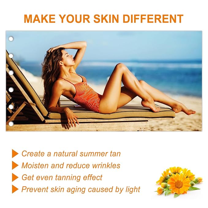 Luxury Intensive Tanning Gel, Natural Tanning Accelerator Cream Gel, Tanning Gel for Outdoor Sun, Tanning Butter for Outdoor Sunbath, 150 ml / 5 oz (2 PCS)