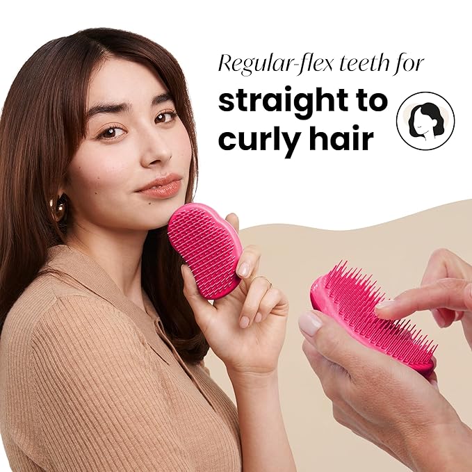 Tangle Teezer Original Detangler Brush, Dry & Wet Hairbrush for All Hair Types, Pink Fizz