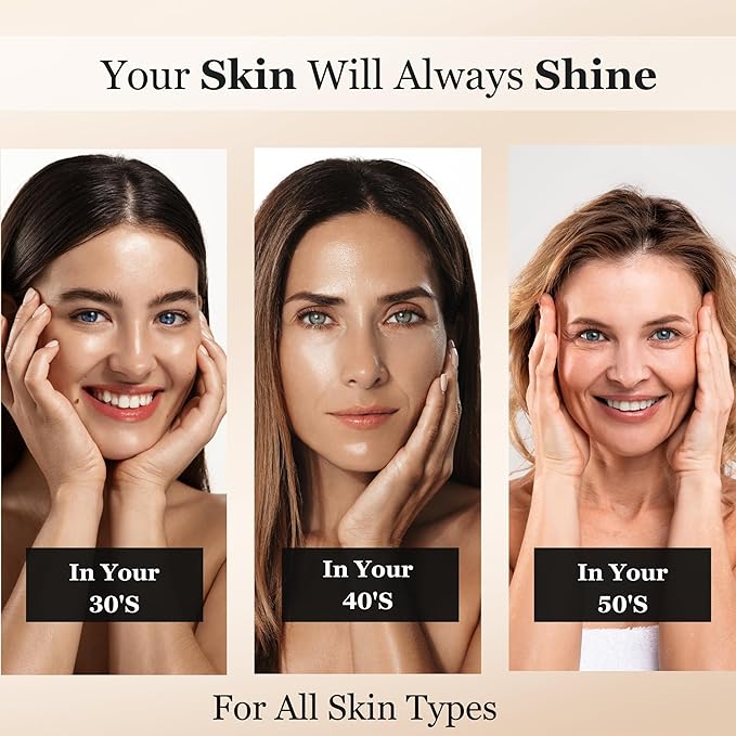 Ultimate Hydration & Anti-Aging Hyaluronic-Acid Facial Serum | with CoQ10, Vitamin B, Vitamin C & Chamomile Extract | Soothing, Plumping & Renewing | For Sensitive Skin | Non greasy 1 fl oz