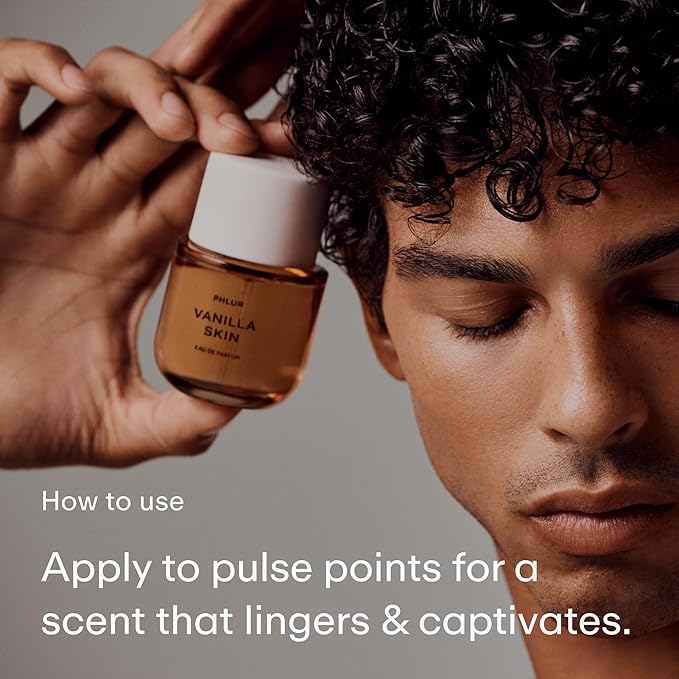 PHLUR Vanilla Skin Eau de Parfum - Full Size Perfume Spray for Women & Men Fragrance - Vanilla Perfume with Pink Pepper, Cashmere Wood & Sandalwood (50mL)