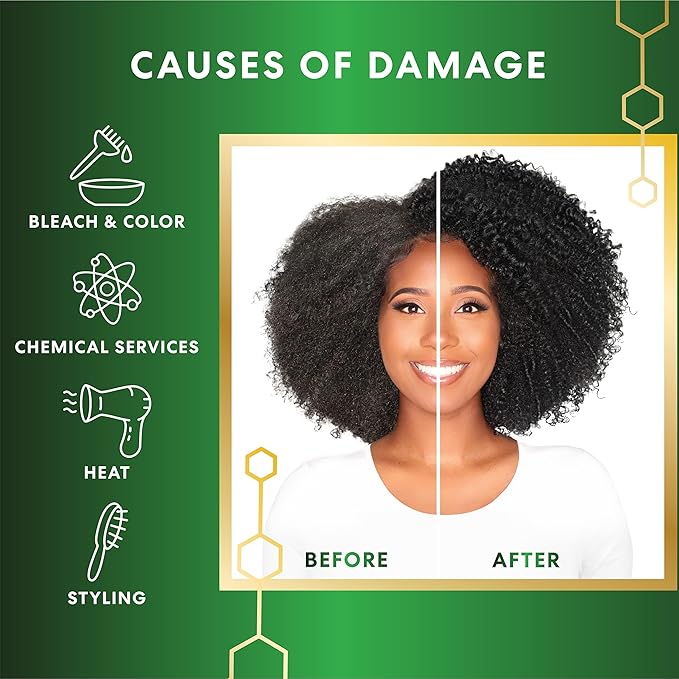 Palmer's Amino Bonding Complex Hair Oil, Healing Treatment with Coconut Oil & Vitamin E, Heat Protectant, Anti Frizz, Adds Shine, Strengthens & Protects Hair Growth, All Hair Types, 4 fl oz