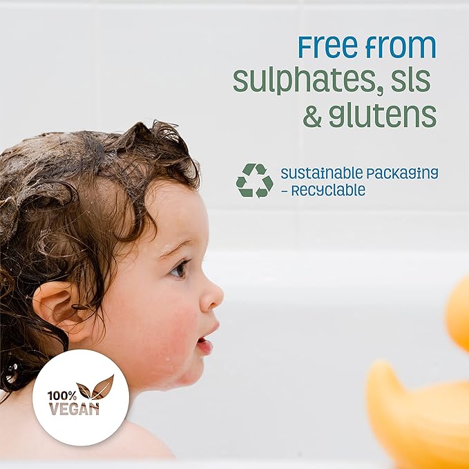 Nature's Baby Conditioner & Detangler - Formulated for Problem and Sensitive Skin - Sulfate Free, No Artificial Fragrances and pH Neutral - Lavender Chamomile 8 oz