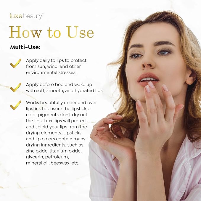 Luxe Beauty No-Beeswax, No-Petroleum Organic Lip Lipstick