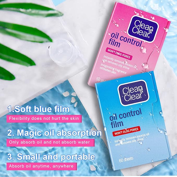 Oil Absorbing Tissues Oil Control Film, Oil Blotting sheets Pink