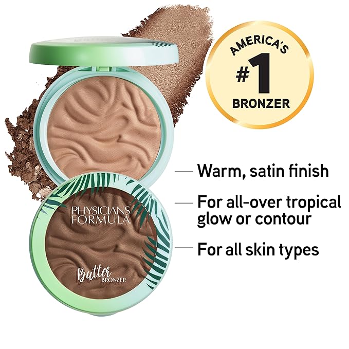 Physicians Formula Murumuru Butter Bronzer, Moisturizing, Nourishing Murumuru Sculpting Bronzer