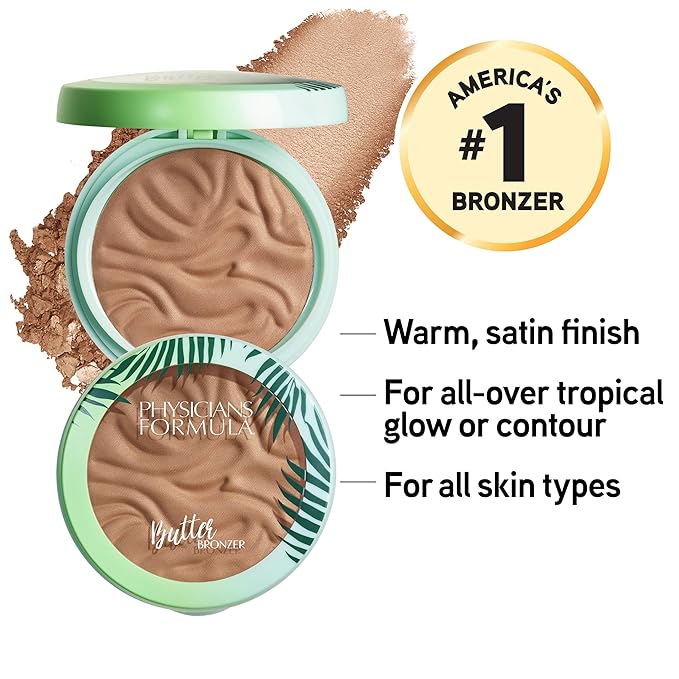 Physicians Formula Murumuru Butter Bronzer, Moisturizing, Nourishing Murumuru Cruelty-Free -Bronzer