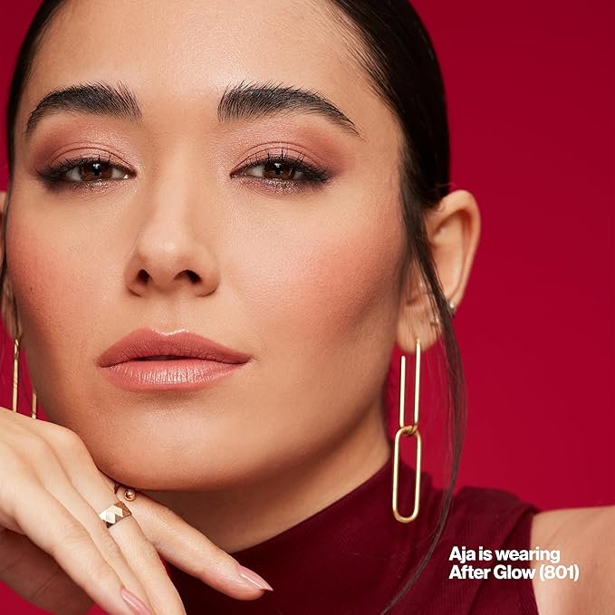 Revlon Super Lustrous Lipstick, Creamy Formula For Soft, Fuller-Looking Lips, Moisturized Feel, 801 After Glow, 0.15 oz