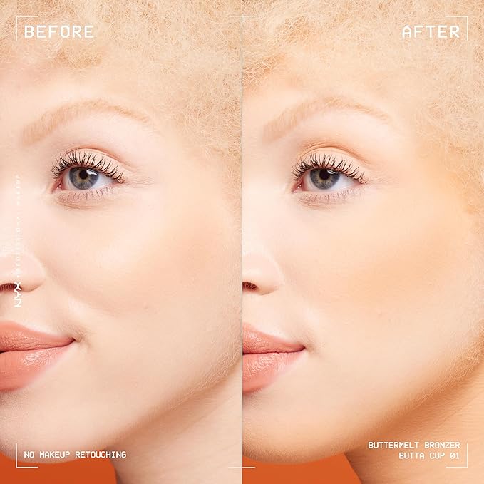 NYX PROFESSIONAL MAKEUP Matte Buttermelt Bronzer, Longwear Face Butta Cup