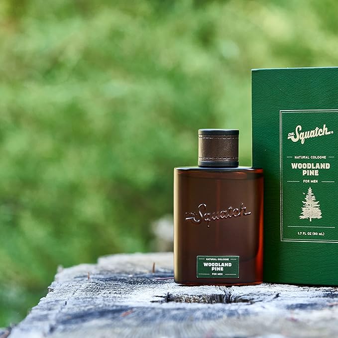 Dr. Squatch Natural Cologne for Men - Scent-Lock Technology and Sustainably-Sourced Ingredients - Woodland Pine Cologne (1.7 fl oz)