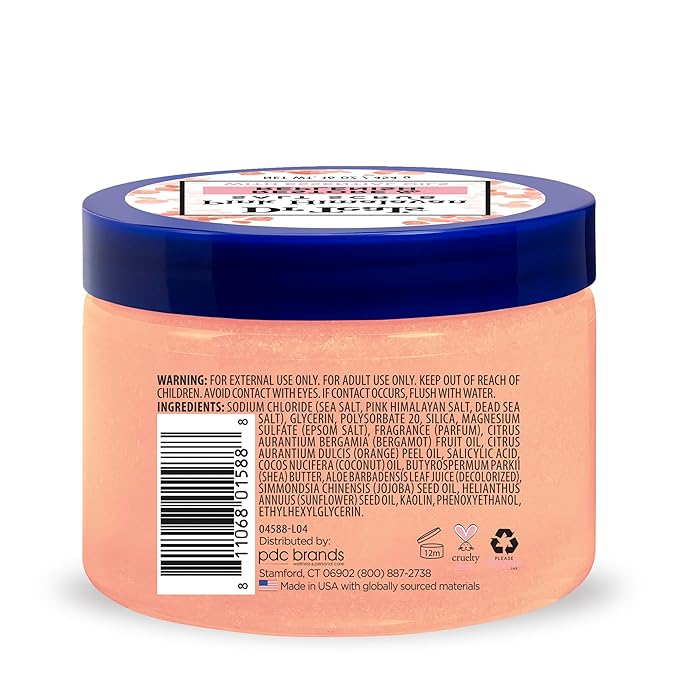 Dr Teal's Pink Himalayan Salt Body Scrub, Restore & Replenish with Pure Epsom Salt & Essential Oils, 16 oz (Pack of 3)