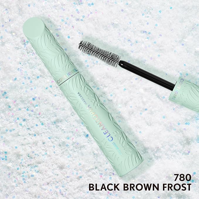 CoverGirl Lash Blast Cleantopia Mascara - Volume & Lengthening, Black Brown Frost, Vegan, Clean, Sensitive Eyes, No Smudge, 0.32oz