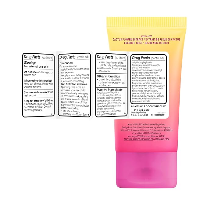 NYX PROFESSIONAL MAKEUP Blurscreen SPF 30 Primer, 3-in-1 Greasy Feeling