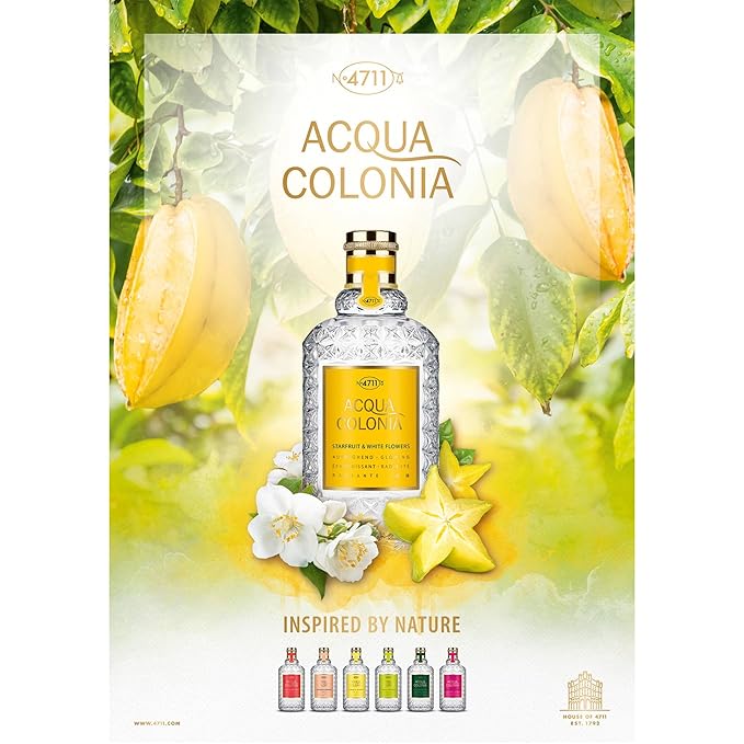 Muelhens 4711 Acqua Colonia Starfruit and White Flowers for Unisex - 5.7 oz EDC Spray
