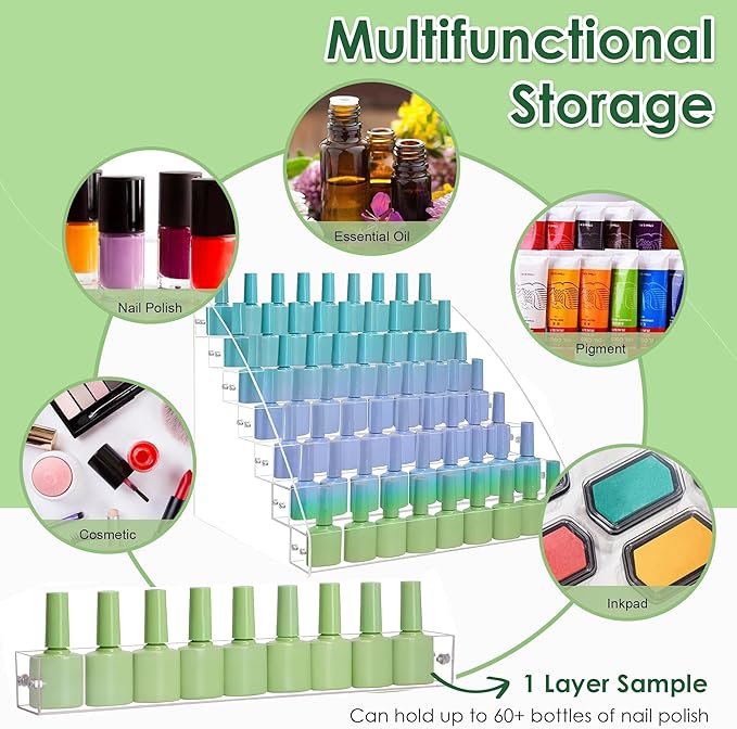 Nail polish organizer case, sunglass