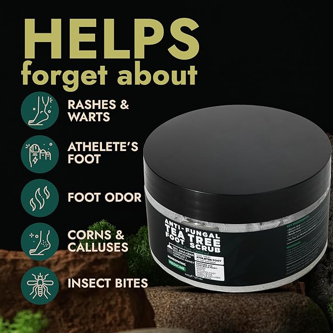 Tea Tree Foot Scrub with Salicylic