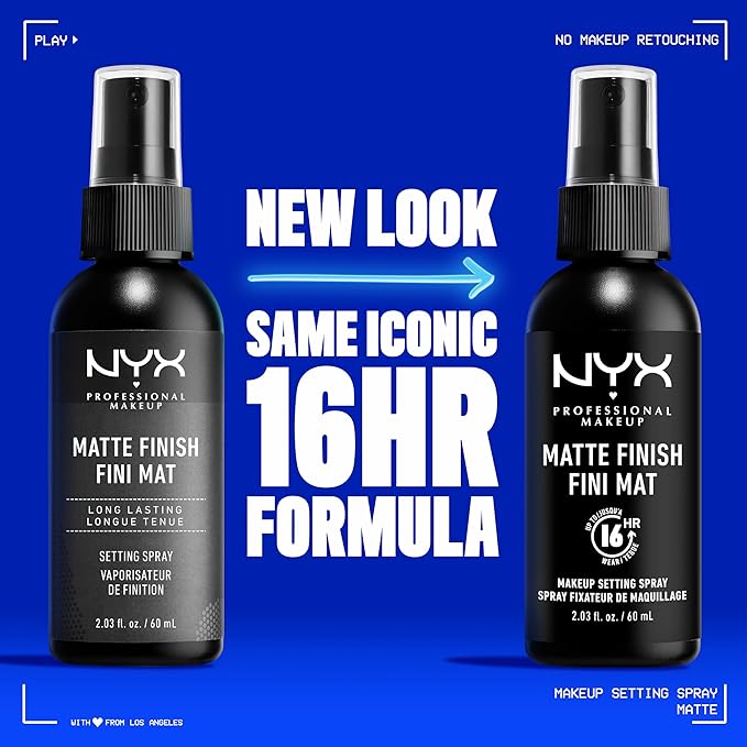 NYX PROFESSIONAL MAKEUP Makeup Setting Spray, Matte Finish Up Wear