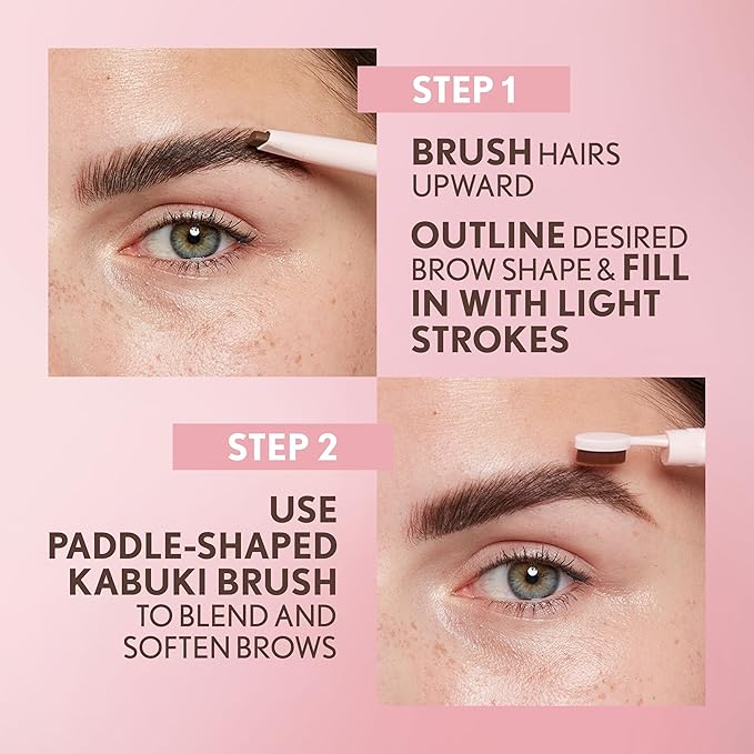 Covergirl Clean Fresh Brow Filler Pomade, 500 Medium Brown, Eyebrow Pencil, Ultra-Precise Tip, Creamy Formula, Highly Pigmented, Soft Matte Finish, Vegan Formula, 0.007oz