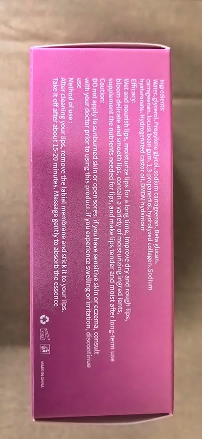 20Pcs Moisturizing/Plumping Lip Mask, Restores Moisture