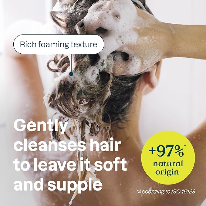 ATTITUDE Hair Shampoo for Sensitive Dry Scalp, EWG Verified, Soothing Oat, Protects Color, Naturally Derived Ingredients, Vegan and Plant-Based, Color Care, Argan Oil, 16 Fl Oz