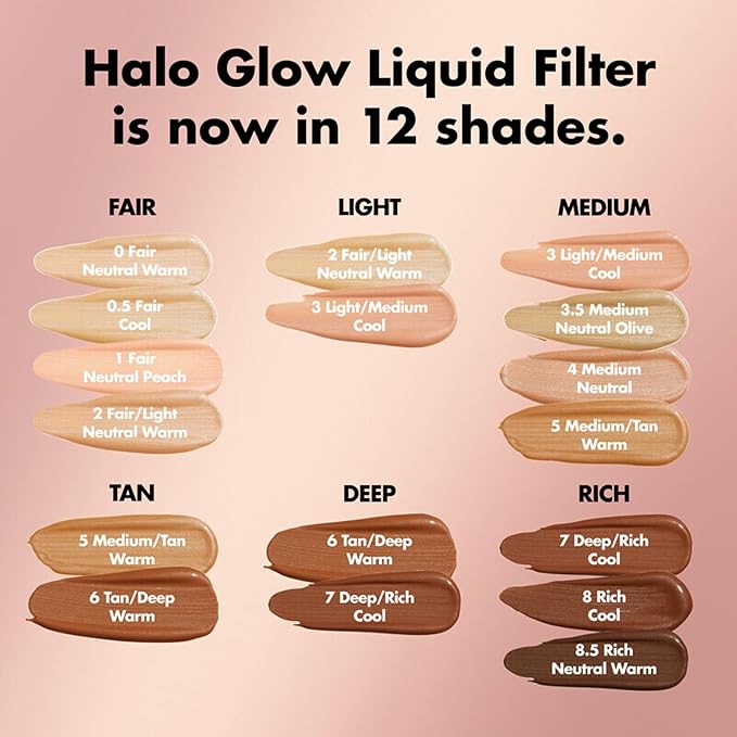 e.l.f. Halo Glow Liquid Filter, Complexion Booster For 4 Medium