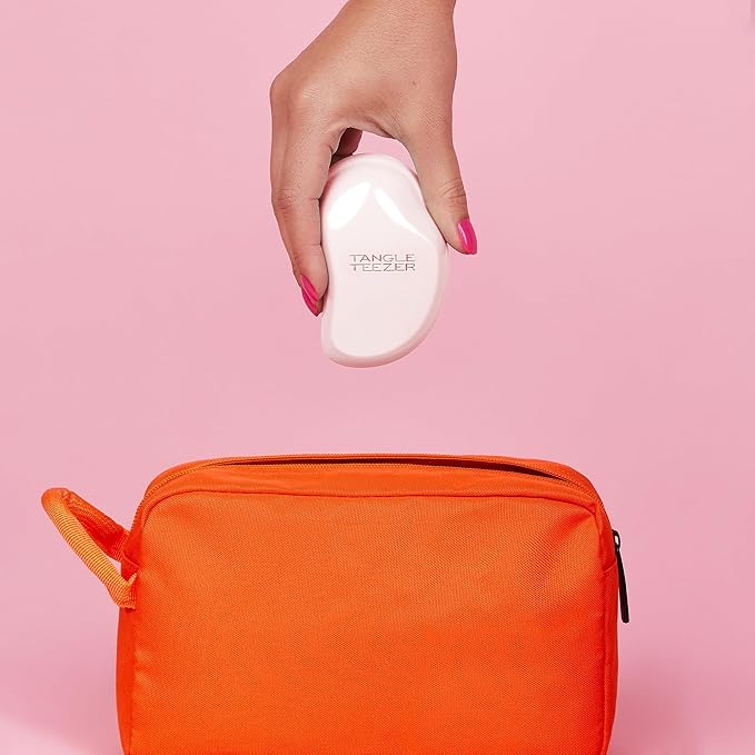 Tangle Teezer Original Detangler Brush, Dry & Wet Travel Size Mini Hair Brush, for Kids & All Hair Types, Millennial Pink