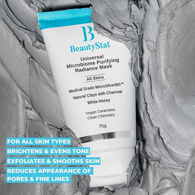 BeautyStat Universal Microbiome Purifying Radiance Mask, Cleansing Mask Clays () 2.5 oz