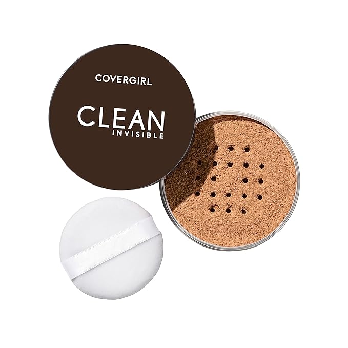 CoverGirl Clean Invisible Loose Powder Vegan Formula Translucent oz) 2-Pack 20g