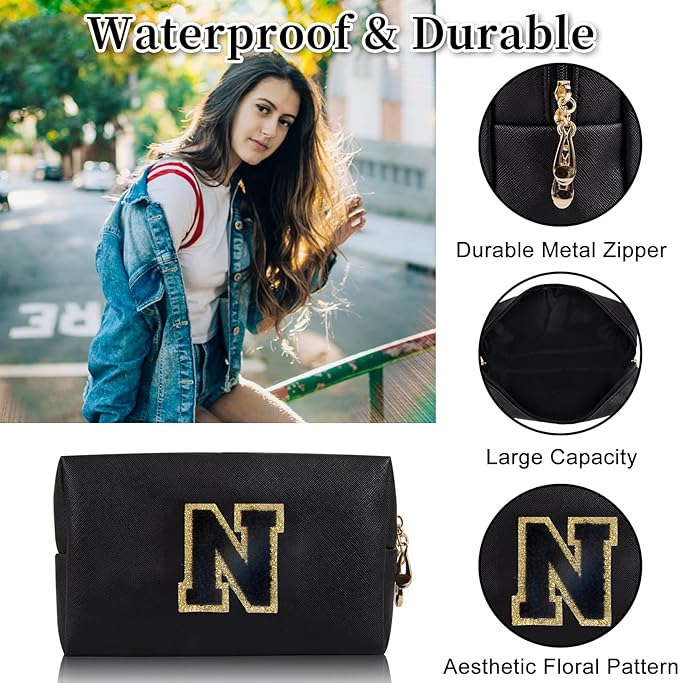 Personalized initial letter patch makeup