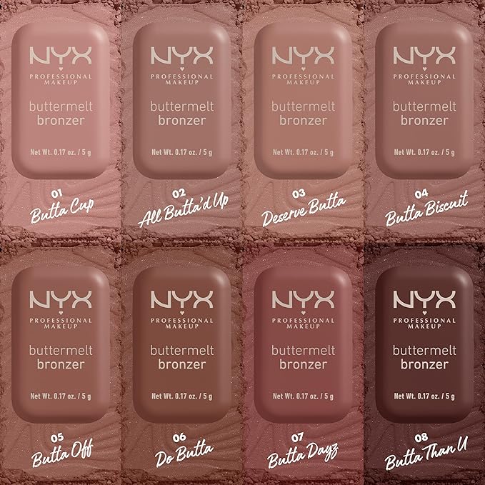 NYX PROFESSIONAL MAKEUP Matte Buttermelt Bronzer, Longwear Face Do Butta