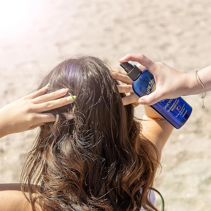 Solar Recover After Sun Moisturizing Spray + Hair Detangler Combo - 12oz Hydrating Facial and Body Mist for Sunburn Relief + 8oz All Natural Leave-In Conditioner
