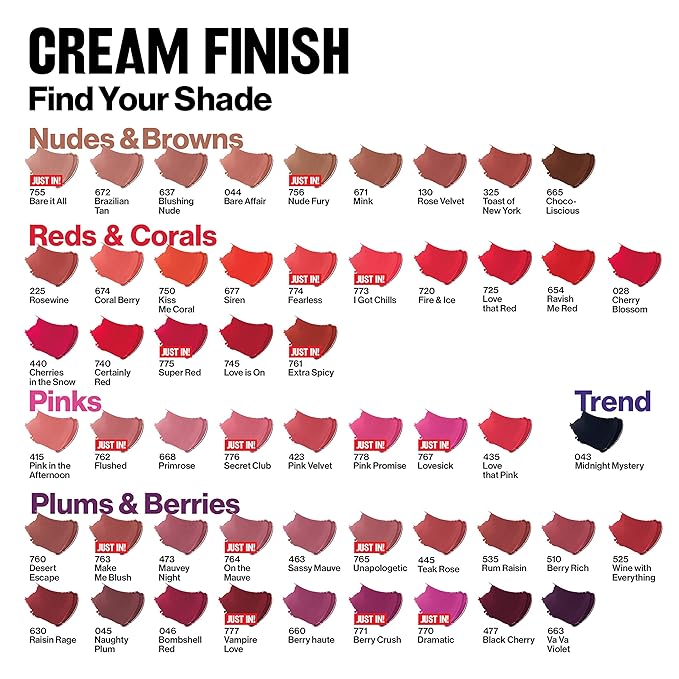 Revlon Super Lustrous Lipstick, Creamy Formula For Soft, Fuller-Looking Lips, Moisturized Feel, Plum Velour (850), 0.15 oz