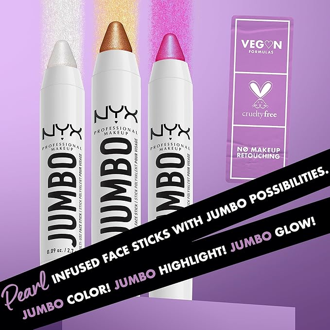 NYX PROFESSIONAL MAKEUP, Jumbo Multi-Use Face Highlighter Stick Apple Pie