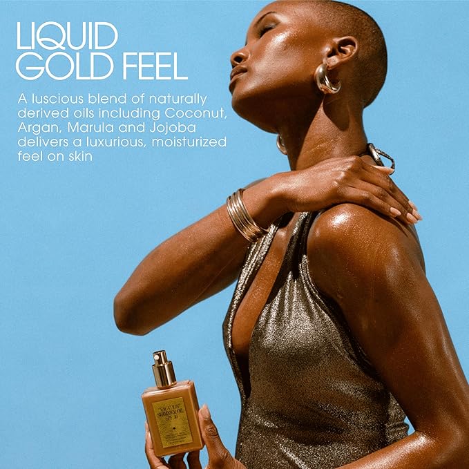 "VACATION" Shimmer Oil SPF 30 by Vacation Sunscreen, Shimmer Sunscreen Body Oil with Broad Spectrum SPF 30, Water Resistant (80 Minutes), 2.9 Fl. Oz.