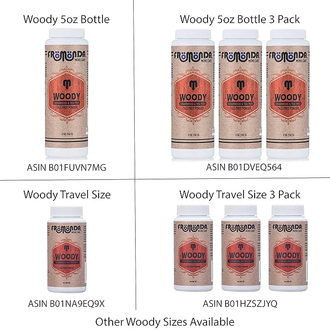 (Woody) Body Powder Cedarwood & Tea Tree (5 5 oz