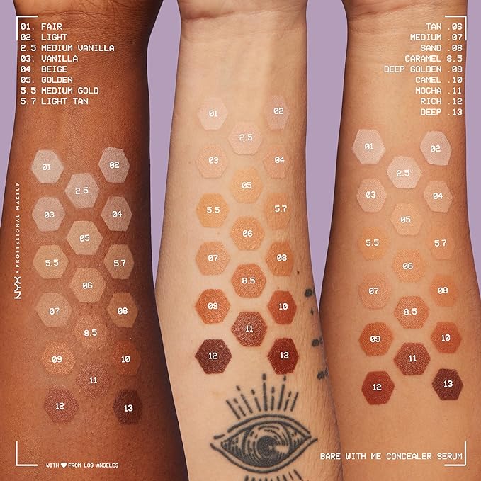 NYX PROFESSIONAL MAKEUP Bare With Me Concealer Serum, - Mocha