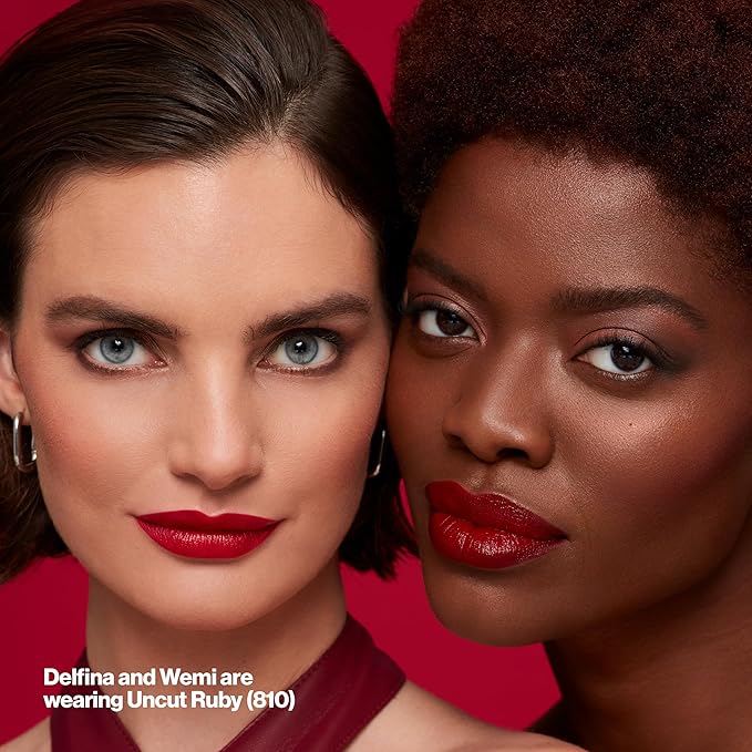 Revlon Super Lustrous Lipstick, Creamy Formula For Soft, Fuller-Looking Lips, Moisturized Feel, 775 Super Red, 0.15 oz